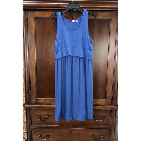 GAP Maternity Small Layered Nursing Tank Dress stretch jersey - Picture 2 of 7